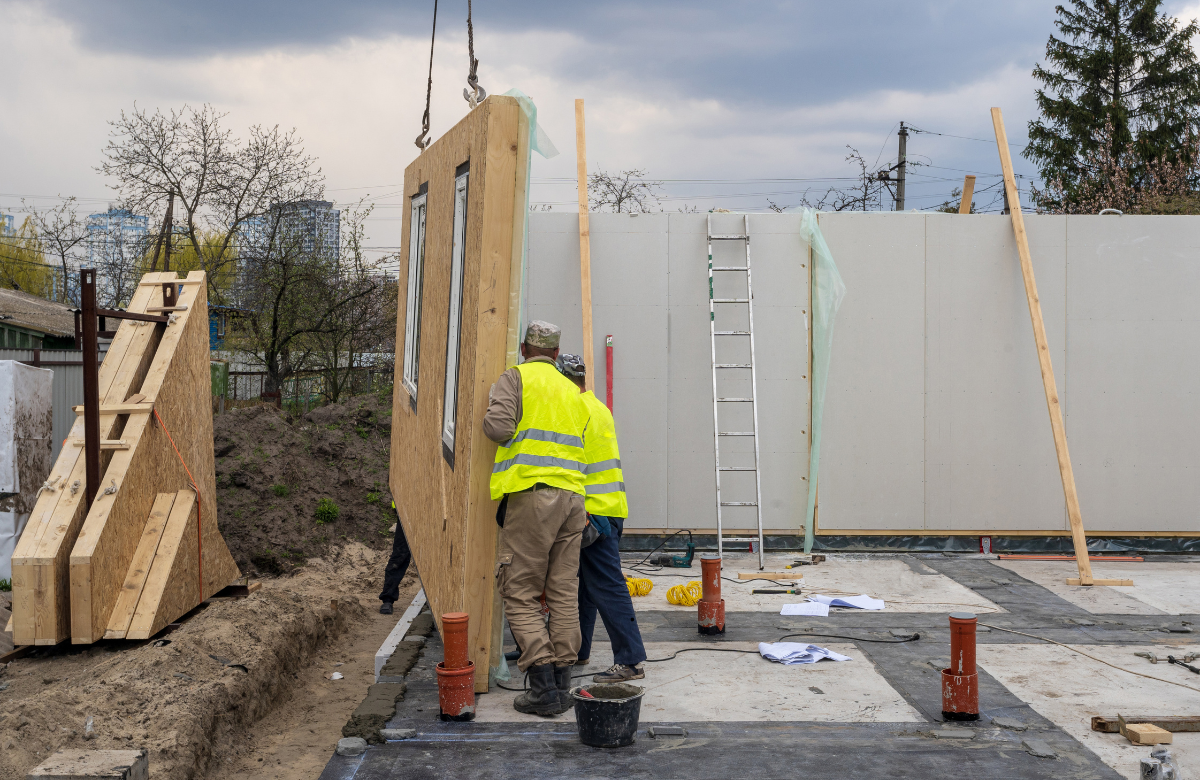 Installation maison modulaire