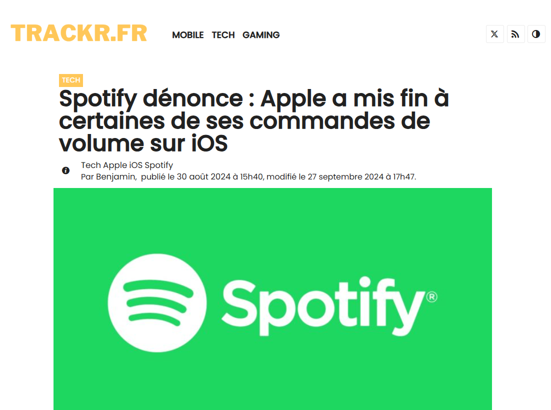 Trackr.fr technologie