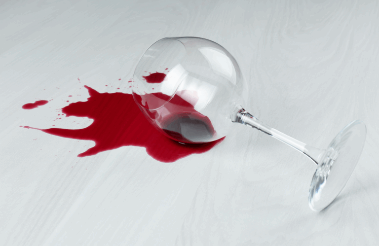 Tache de vin rouge