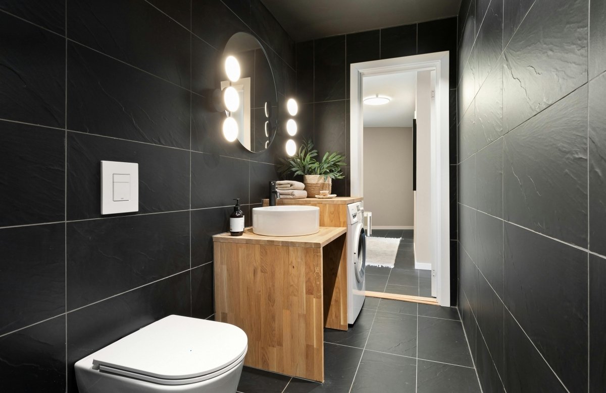 Carrelage dans une salle de bain 