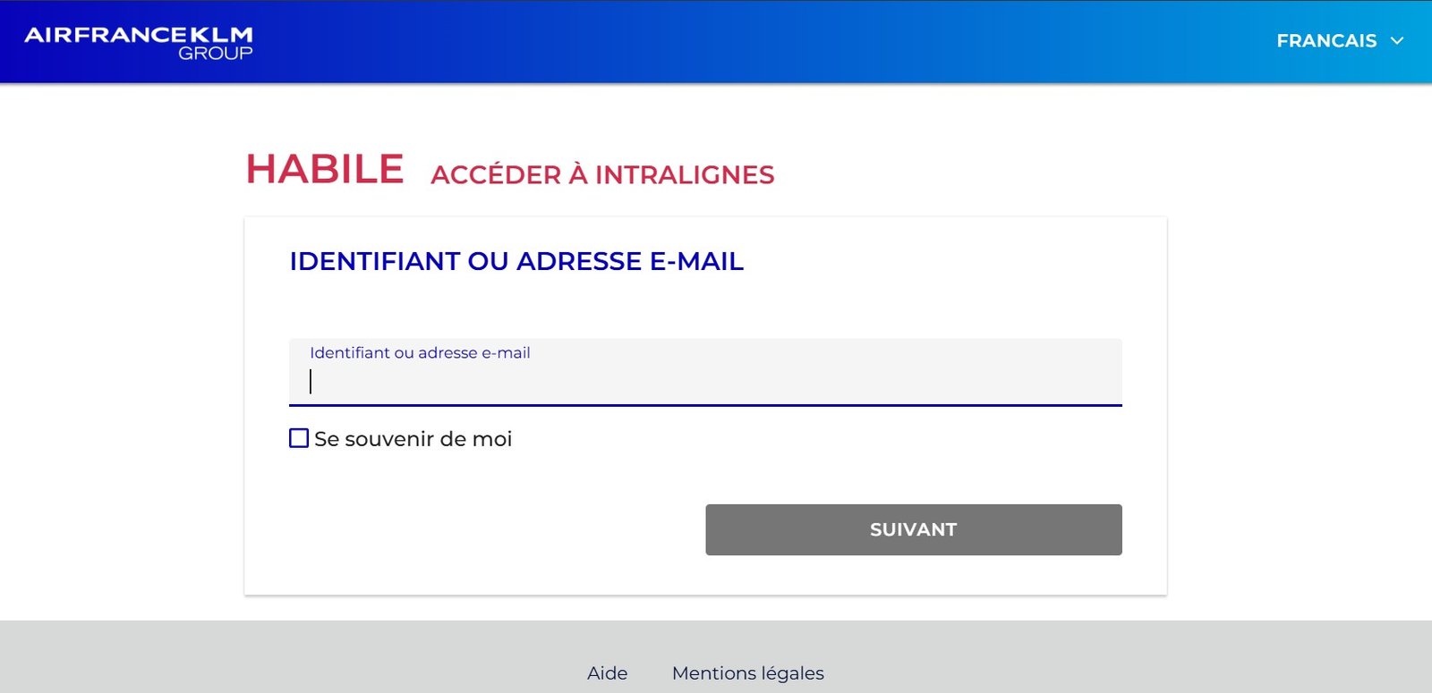 intralignes air france​ 
